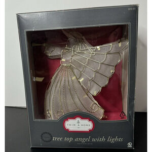 Trim a Home Tree Top Angel with Lights Kmart New Oldstock Christmas Tree Topper